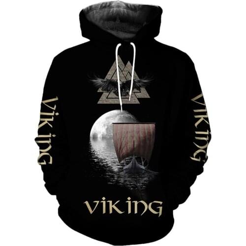PLstar Cosmos Viking Warrior Tattoo New Fashion Tracksuit casual 3D full Print Hoodie/Sweatshirt/Jacket/Mens Womens style-37