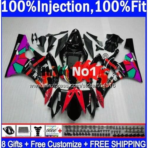 OEM For YAMAHA YZF R 6 YZF 600 YZF-600 7MC.60 YZF R6 06-07 600CC YZF600 YZF-R6 2006 2007 YZFR6 06 07 OEM Fairings Red Movistar