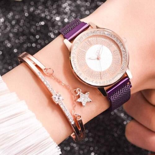 Wholesale Fashion Small And Delicate European Beauty Simple Casual Bracelet Watch Suit