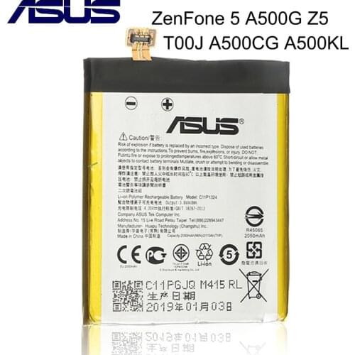 Original ASUS C11P1324 Battery For ASUS ZenFone 5 A500G Z5 T00J ZENFONE5 A500CG A500KL A501CG