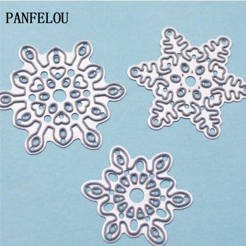 PANFELOU Three snow metal crafts paper die cutting dies for Scrapbooking/DIY wedding Halloween Hand account cards