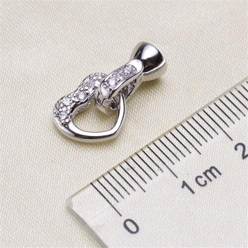 Jewelry Making Supplies High Quality Copper Zirconia Rhinestone Findings DIY Long Pearls Necklace Pendant Accessories Spacers