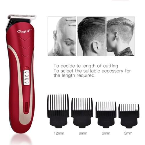 Professional Electric Hair Clipper Men Kid USB Rechargeable Beard Trimmer Cordless Powerful Hair Cutting Machine with Limit Comb