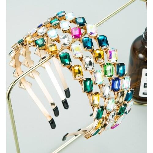 Rhinestone Women Headband Steampunk Girl Hairband Head Hoop Wedding Crystal Hair Accessories Bst Gift Fr Friend