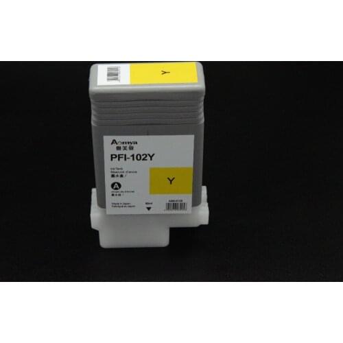 PFI-102 Yellow Ink Tank For Canon Printer IPF500 IPF600 IPF700 IPF 510 iPF610 iPF710 iPF605 iPF720 iPF500 iPF700 iPF600/655/650