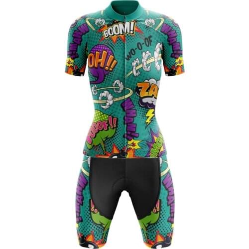 Roupa Ciclismo Feminina Woman Cycling Jersey Set Short Sleeve Bike Clothing Bib Shorts Gel Breathable Pad New Maillot Ciclism