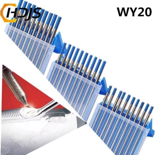 10pcs/Box Welding Electrodes Rods /1.6/2.0/2.4 Lanthanum Tungsten Electrodes Low Temperature Tig Soldering Rods Set