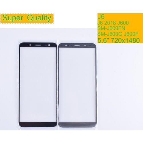 10Pcs/lot For Samsung Galaxy J6 2018 J600 J600F SM-J600F/DS SM-J600G/DS Touch Screen Outer Glass TouchScreen Lens LCD Front