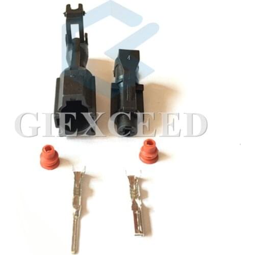 2 Sets 1 Pin KET MG640280 MG610278 SWP Style Automotive Connector Waterproof Female Male Socket