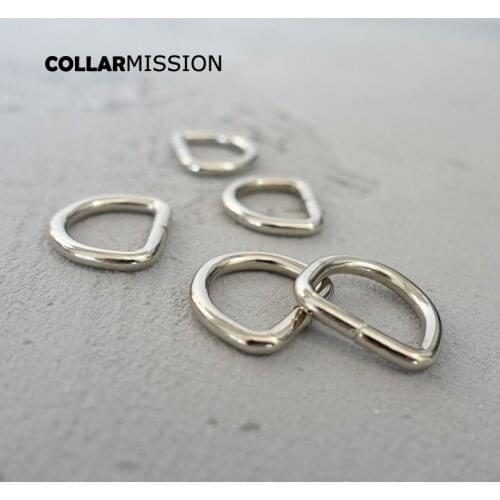 20pcs/lot D-shaped buckle 15mm webbing diy dog collar backpack pet products accessories Zinc Alloy plated metal buckle DK15Y