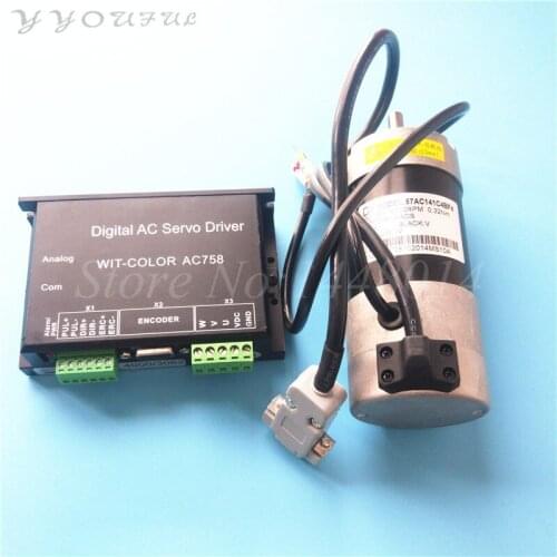 3.2M inkjet printer Wit-color Ultra 2000 3000 9000 DC servo motor 36V 57AC141C4BF4 Witcolor 9000 AC Motor Driver AC758 1pc