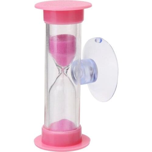 3 Minutes Kids Teeth Brushing Timer With Suction Cup Home Decoration Handmade Hourglass Childrens Brushing Timer Home Care