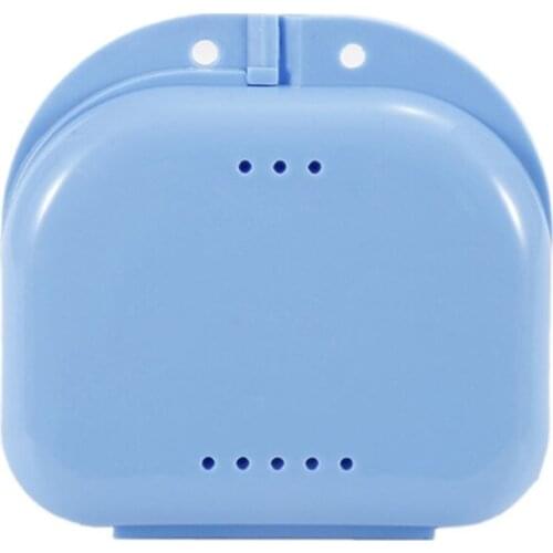 4 Colors to Choose Small Size Denture Container Easy to Carry Wherever Convenient to Clean Smooth Edge Will Not Hurt You