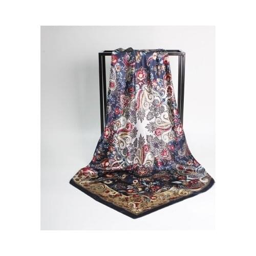 90*90cm New Cashew Printed Scarf Womens All-match Large Square Scarf Decorative Shawl