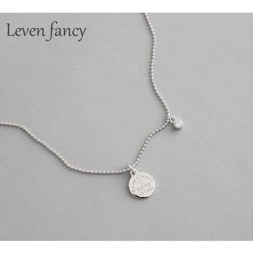 925 Sterling Silver Ball Chain Necklace LOVE ALWAYS BEING AT LAST Engagement Wedding Promise Jewelry Girlfriend Diamond Necklace