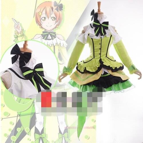 Anime Cosplay Costume lovelive kira kira sensation Rin Hoshizora Singing Dress Women Dress A