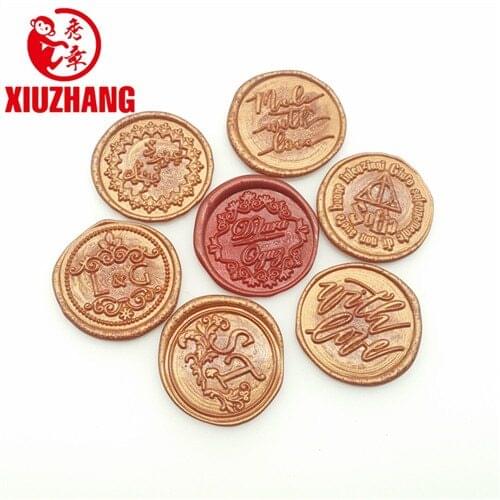 Free Shipping Customize logo Personalized image custom seal wax sealing stamp wedding Invitation Retro antique stamp