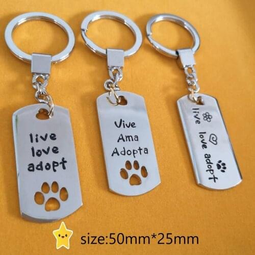 Low price dog tag key chain big promotion new dog claw chain Keychain diameter 33mm
