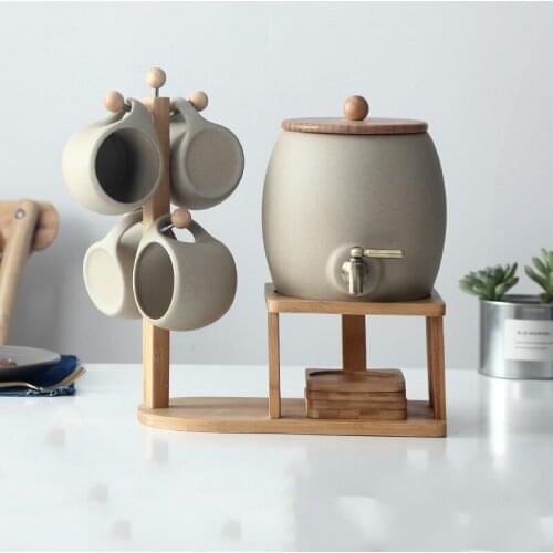 Kettle Ceramic Set Household Cold Water Cup Capacity Heat-Resistant High-Temperature Resistance Explosion-Proof Juice Teapot