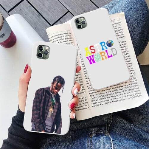 Travis Scott Astroworld rapper Phone Case Candy Color for iPhone 6 7 8 11 12 s mini pro X XS XR MAX Plus