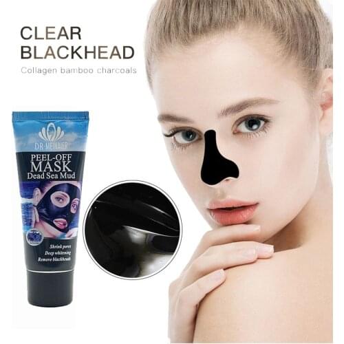 Dead Sea Black Mud Blackhead Remove Facial Masks Deep Cleansing Purifying Peel Off Black Nud Facail Face Masks