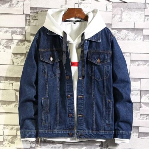 Classic Mens Slim Denim Jacket Spring Autumn Boys Jean Coat Streetwear Skinny Korean Hip Hop Trend Outerwear Fashion Rock Boys
