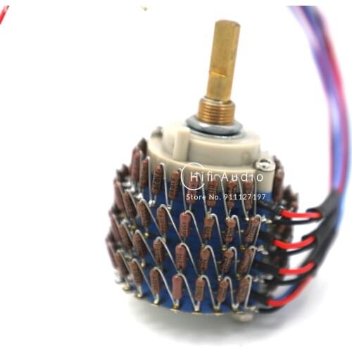 Hiend Taiwan Frame + DALE Brown Resistor 24 Steps Serial Type Balanced Potentiometer