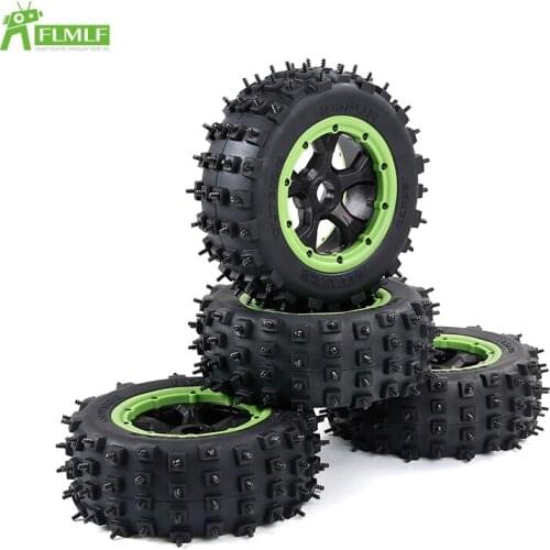 Knobby Screw Tire Ice Surface Nailed Wheel Tire Assembly Kit Gen.4 for 1/5 Losi 5ive T ROFUN ROVAN LT KMX2 Rc Car Toy Game Parts