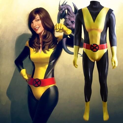Kitty Pryde Costume Cosplay Halloween Costumes Lycra Spandex Superheros Zentai Suit Costume Kitty Pryde for Adult/Kids