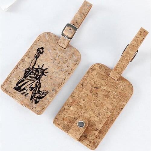 Leather Luggage Tag Label Bag Pendant Handbag Travel Accessories Statue of Liberty Suitcase Name ID Address Tags LT05A