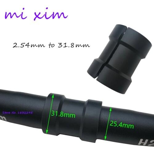 Hot Bicycle Handlebar Diameter Adapter 25.4 to 31.8mm Installation Aperture Adjust MTB Road Bike Stem 31.8 Convert to 25.4mm
