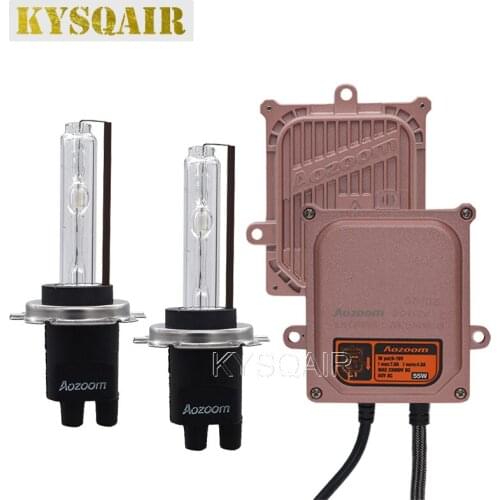 KYSQAIR Error Free 12V 55W Canbus HID Headlight Kit Aozoom Canbus Ballast HID Bulb Xenon H1 H11 D2H H7 5500K White Car Light