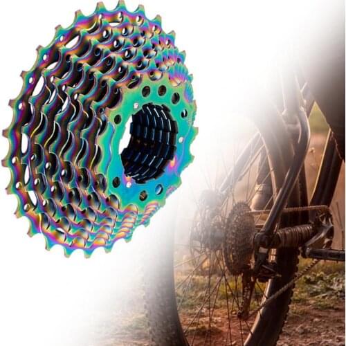 GUB Mountain Bike Bicycle Flywheel 9-speed 11-28T Plating Sprocket Road Bike Flywheel MTB Sprocket Bicycle Parts