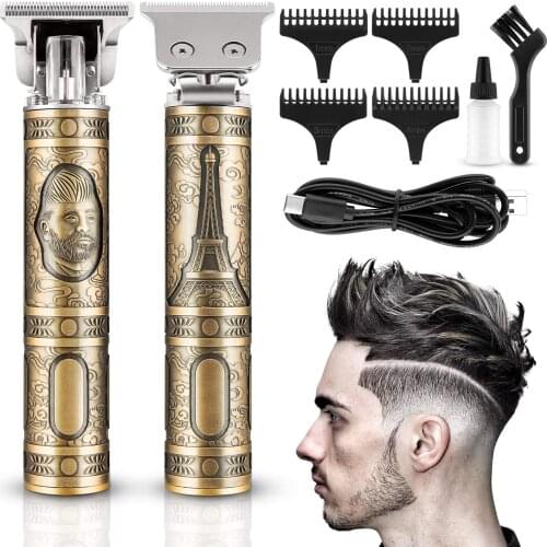 Mens hair clipper,mens beard trimmer hair clipper,rechargeable,with 4 attachment combs,cordless electric hair trimmer for men