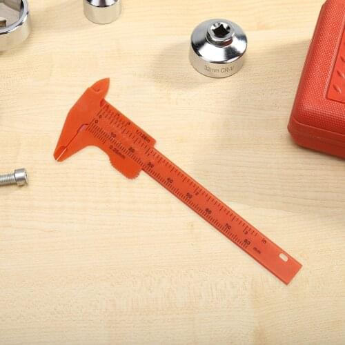 High Quality Mini 80mm Double Scale Plastic Vernier Caliper Ruler Gauge Sliding Micrometer Student Calipers Size Measuring Tools