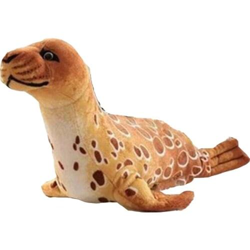 BOLAFYNIA Marine simulation seal well plush toy doll children Stuffed toy birthday Christmas gift