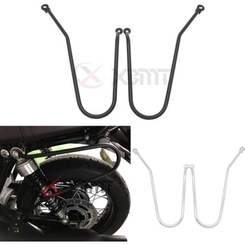 Motorcycle Saddlebag Supports Guard Bars For Triumph Bonneville T120 T100 Thruxton 1200 Speed Twin Street Twin Cup 2016-2021