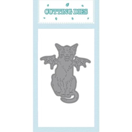 MT Halloween Cat bat wing Metal Cutting Dies Scrapbook Photo Album Decorative Embossing Stencils Paper Cards Crafts Die Cuts