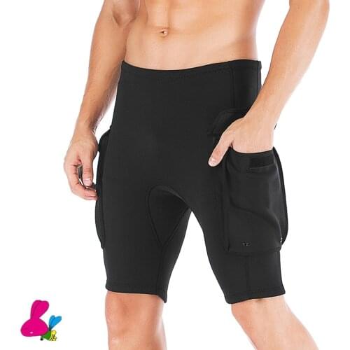 Wetsuits Shorts 3MM Diving Pants Neoprene Canoeing Swimming Snorkeling Scuba Diving Surfing Kayaking Pants with 2 Pockets