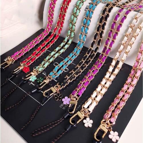 New Design Mobile Phone Straps Wrist Rope Anti-lost Lanyard Fashion Camera Key USB Holder Neck Strap Flower Hanging Rope