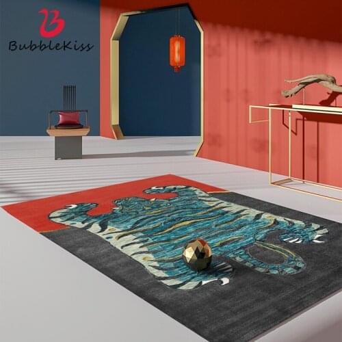 Bubble Kiss New Chinese Style Carpet for Home Living Room Classic Retro Animal Design Bedroom Rug Anti-wrinkle Bedside Door Mat