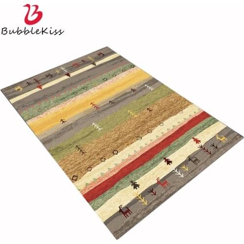 Bubble Kiss Retro Carpet For Living Room Abstract Geometric Print Large Floor Mat Ethnic Style Home Decoration Bedroom Large Rug