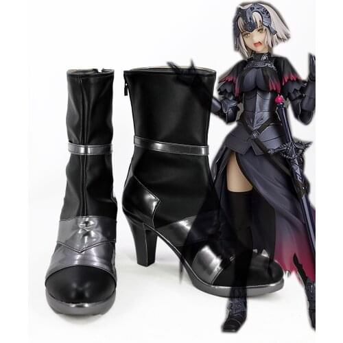 Fate Grand Order Cosplay Alter Jeanne d'Arc Cosplay Shoes High Heel Boots Girls Women Halloween Cosplay Prop Adult Custom Made