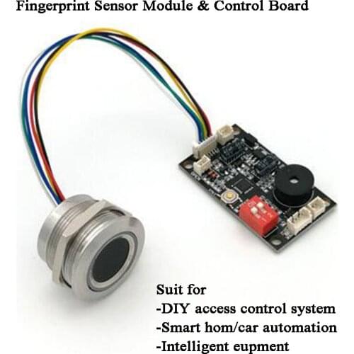 DC5V Capacitive fingerprint module control board 120 Users DIY Smart electric lock cabinet drawer lock home card automation