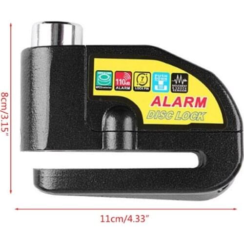 G99F Anti Theft Wheel Disc Lock Alloy Steel Waterproof Scooter Motorcycle Brake Alarm Lock