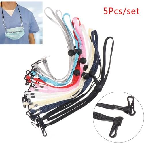 5PCS Adjustable Mask Extension For Masks Lanyard Handy&Convenient Safety Mask Rest&Ear Holder Rope hang on neck String