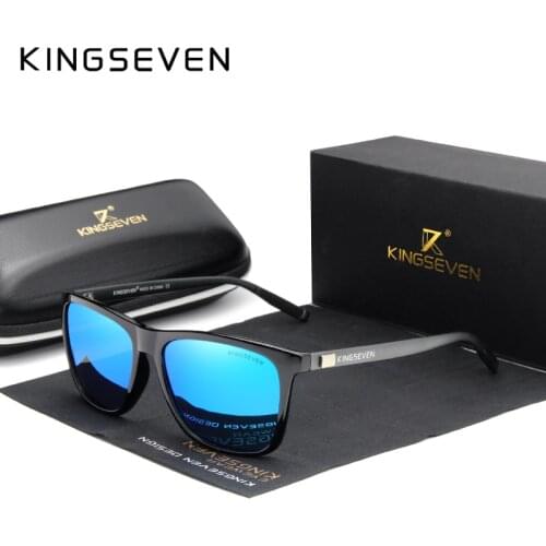 KINGSEVEN Brand Unisex Retro Aluminum+TR90 Sunglasses Polarized Lens Eyewear Accessories Sun Glasses For Men/Women