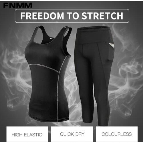 Gym Clothing Yoga Set Women Fitness Running Tennis Shirts+Pants Breathable Compressed Yoga Leggings Workout Clothes For Women
