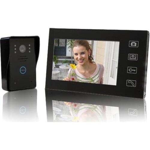 MOUNTAINONE Home security 2.4G Wireless Video Door Phone Intercom Doorbell Camera with 7" LCD TOUCH Monitor ,TAKING PHOTOS