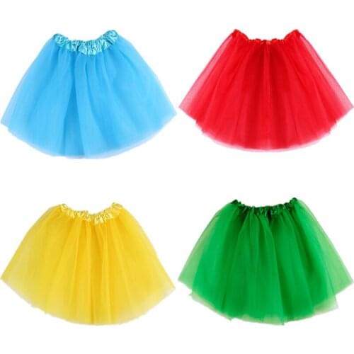 Baby Girls Tutu Skirt Children Dance Skirt Perfect Translucent 3-Layer Net Yarn Girls Childrens Clothing